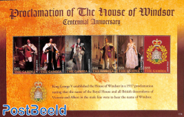 Proclamation of the House of Windsor 6v m/s