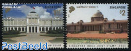 Presidential Palaces 2v, Joint Issue India