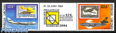 Hamburg philatelic salon 2v+tab [:T:]