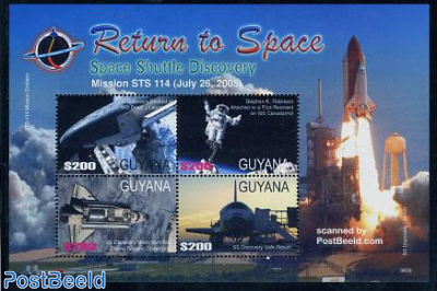 Return to space 4v m/s