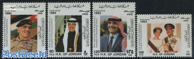 King Hussein II 4v